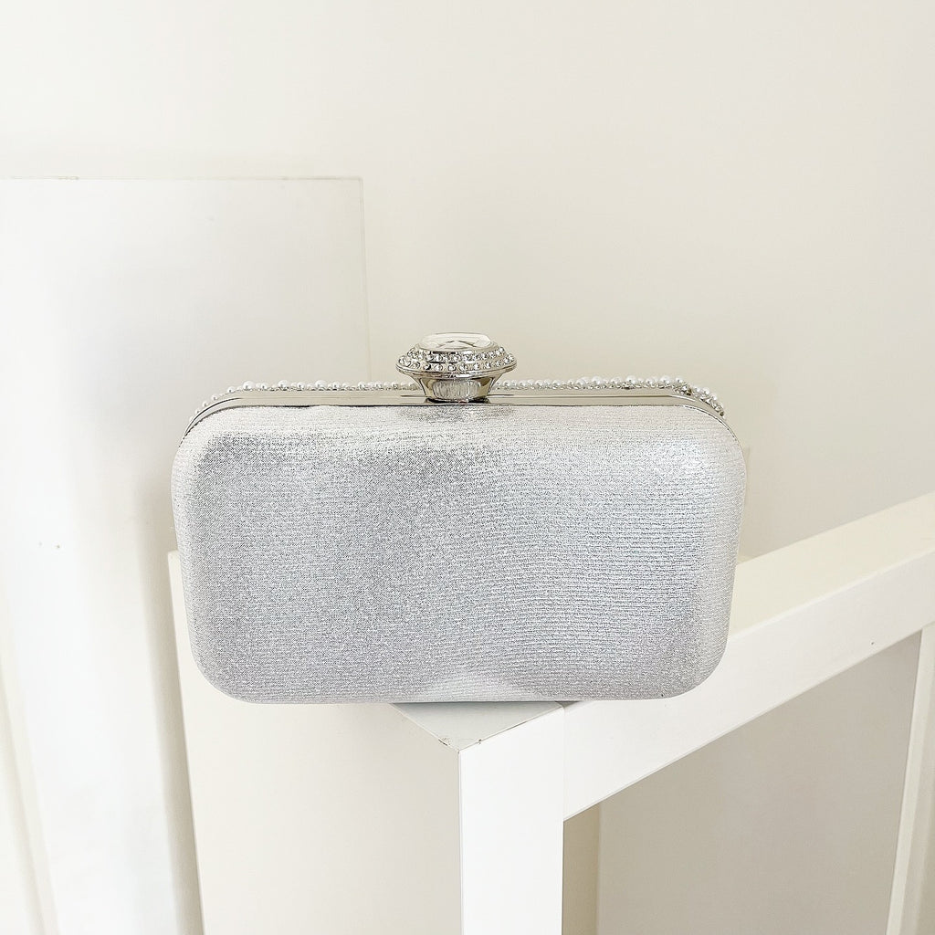 Silver Orvella Clutch