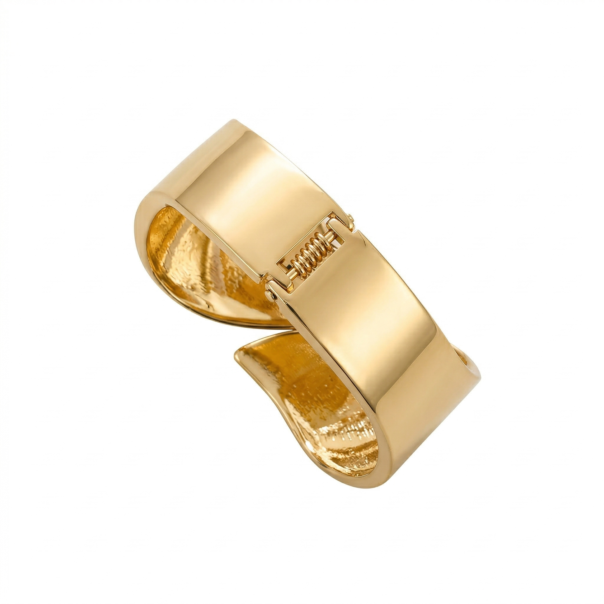 Emerald Enamel Leaf Bypass Bangle