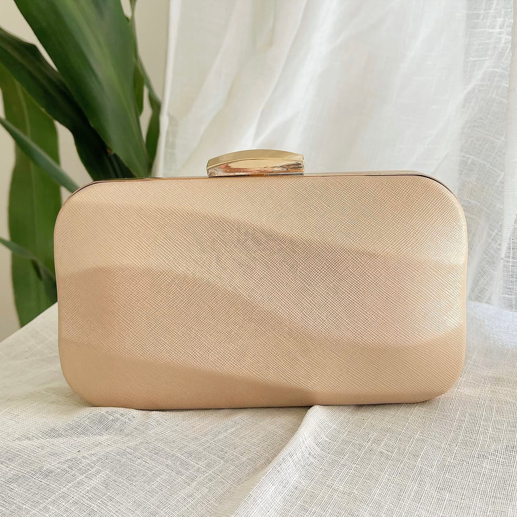 Champagne Wavy Clutch