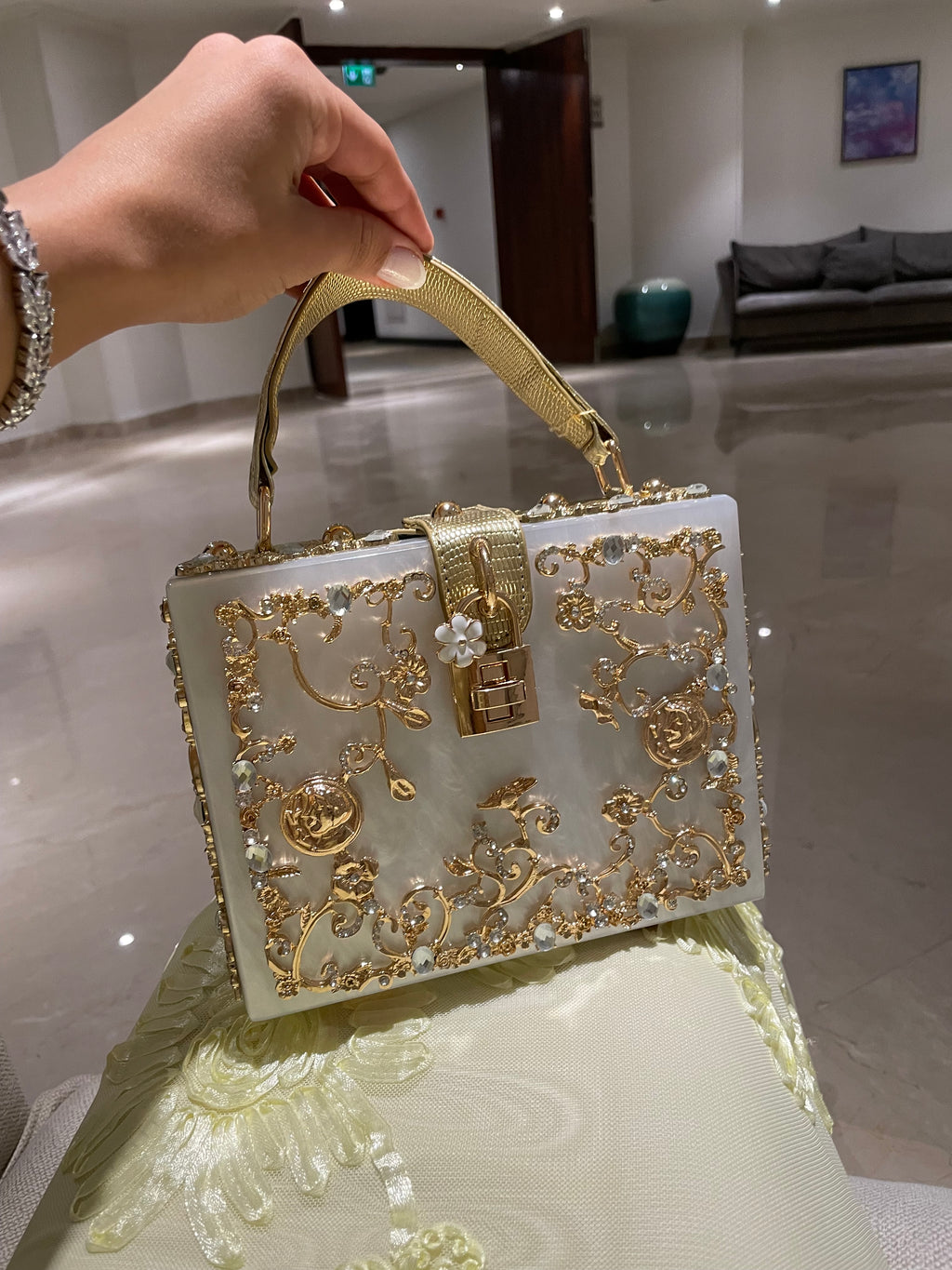 The Must Have Creamy White Masterpiece Clutch