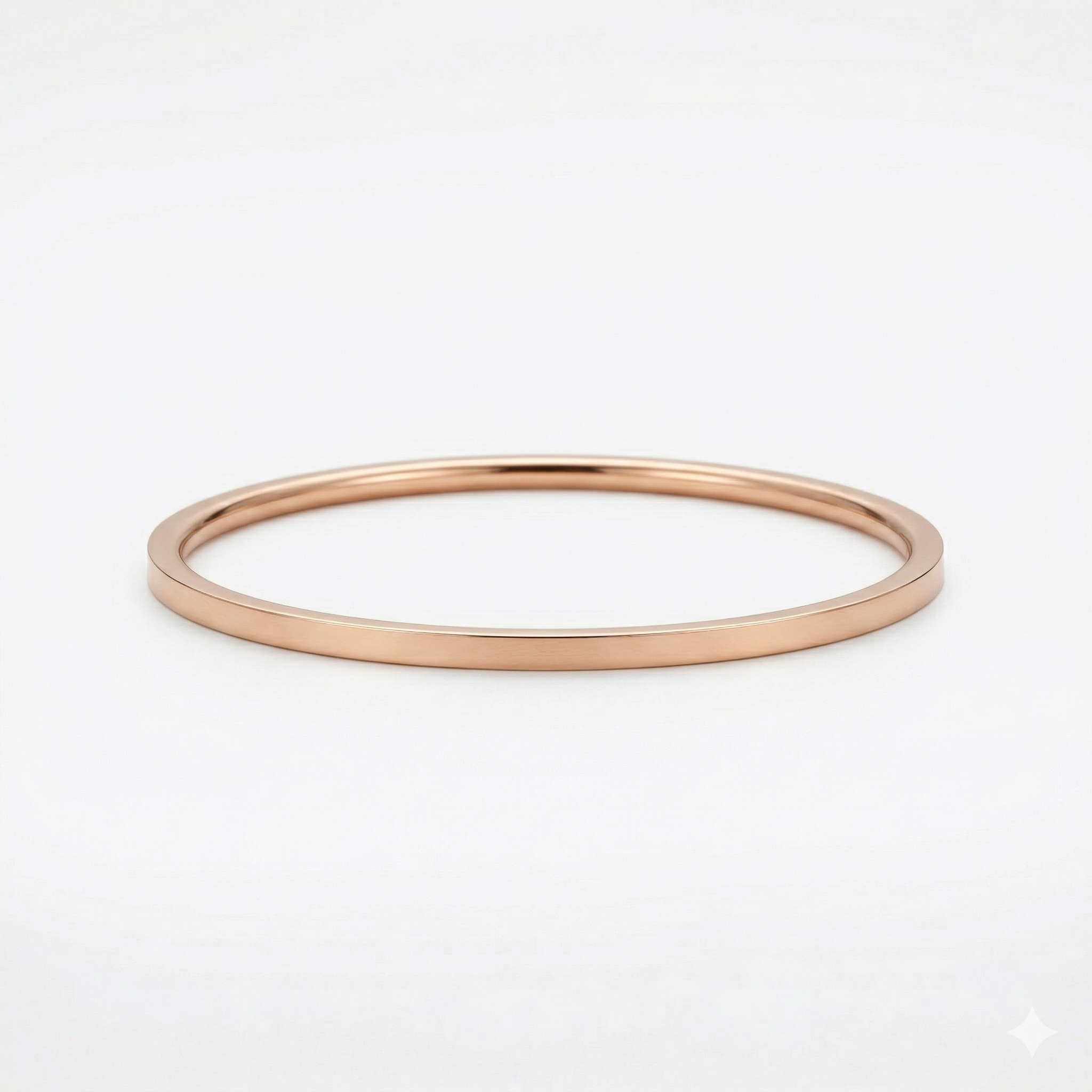 Minimalist Slim Rose Gold Bangle