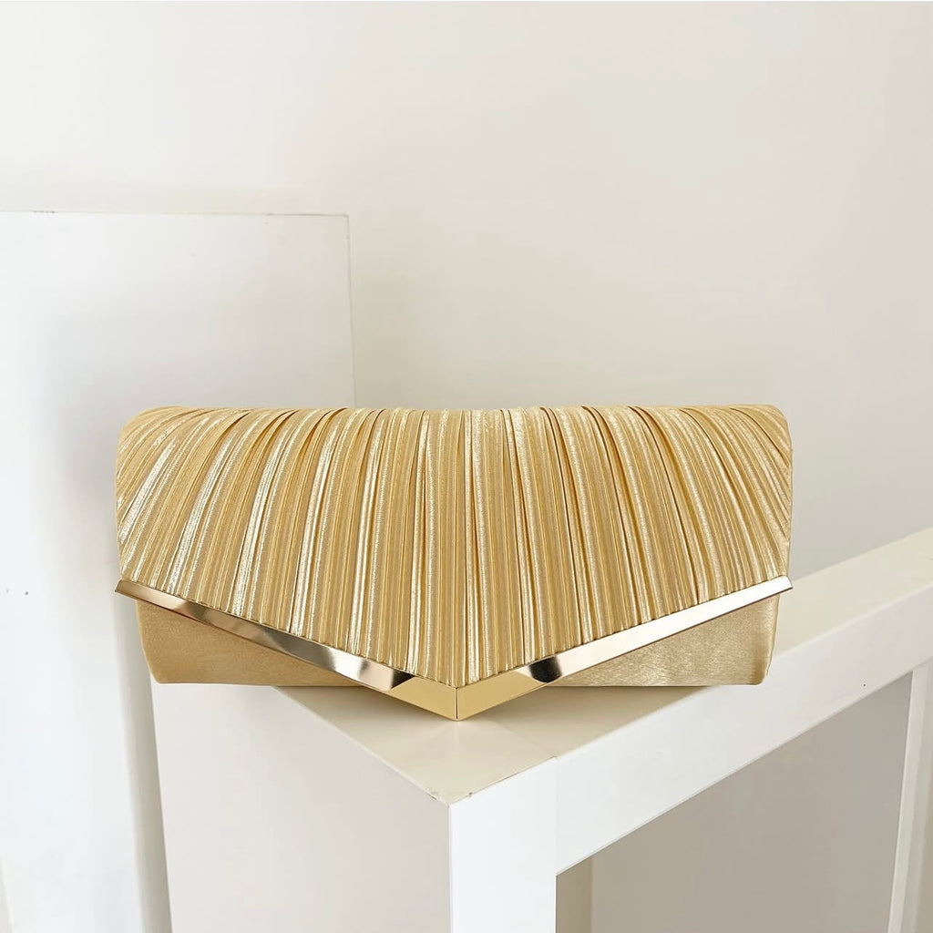 Gold Prisma Clutch