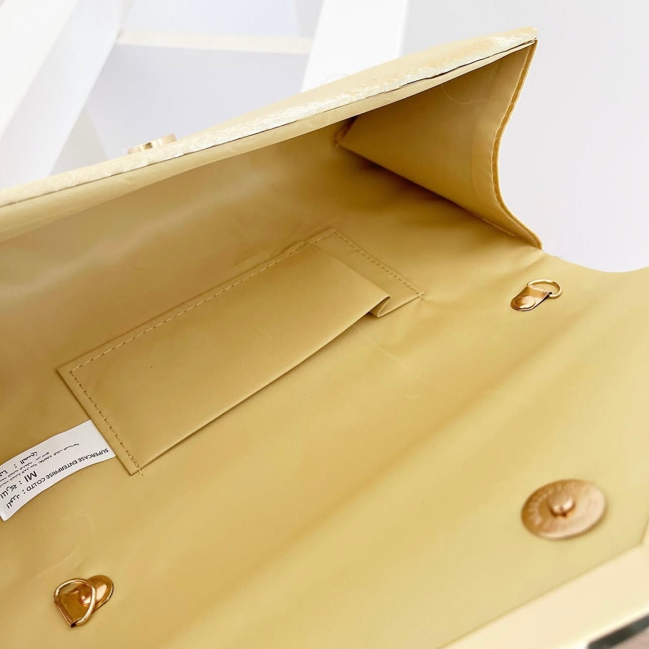 Gold Prisma Clutch