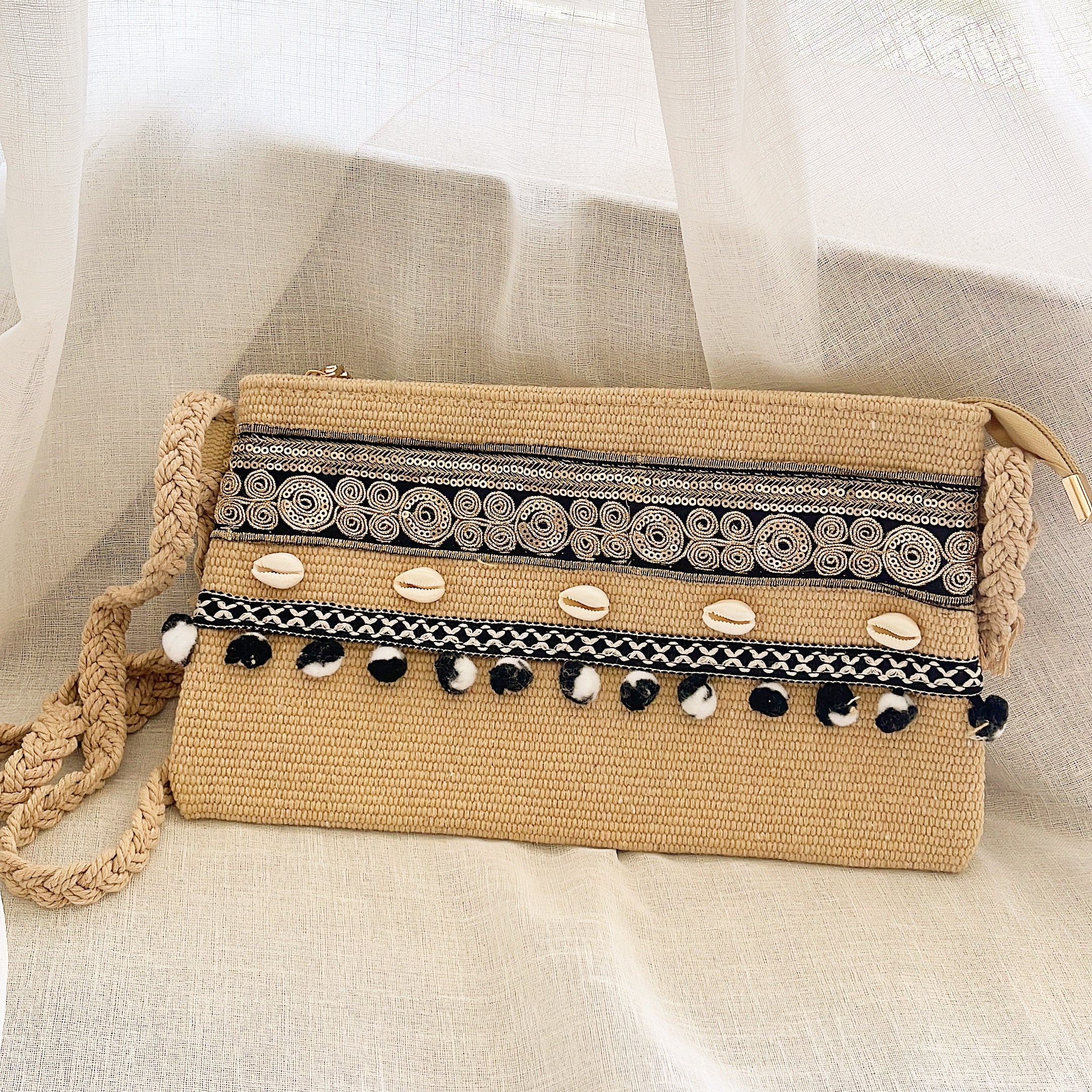 Beige Zéphyr Sahel Clutch