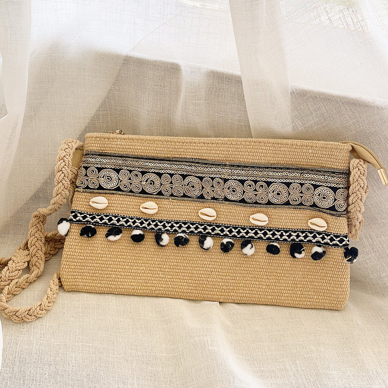 Beige Zéphyr Sahel Clutch