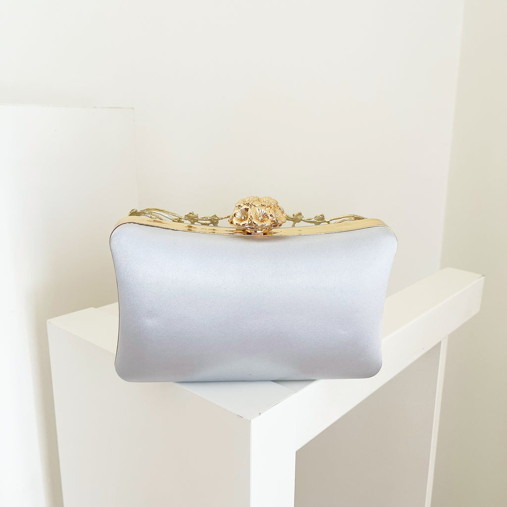 Silver Evolette Clutch