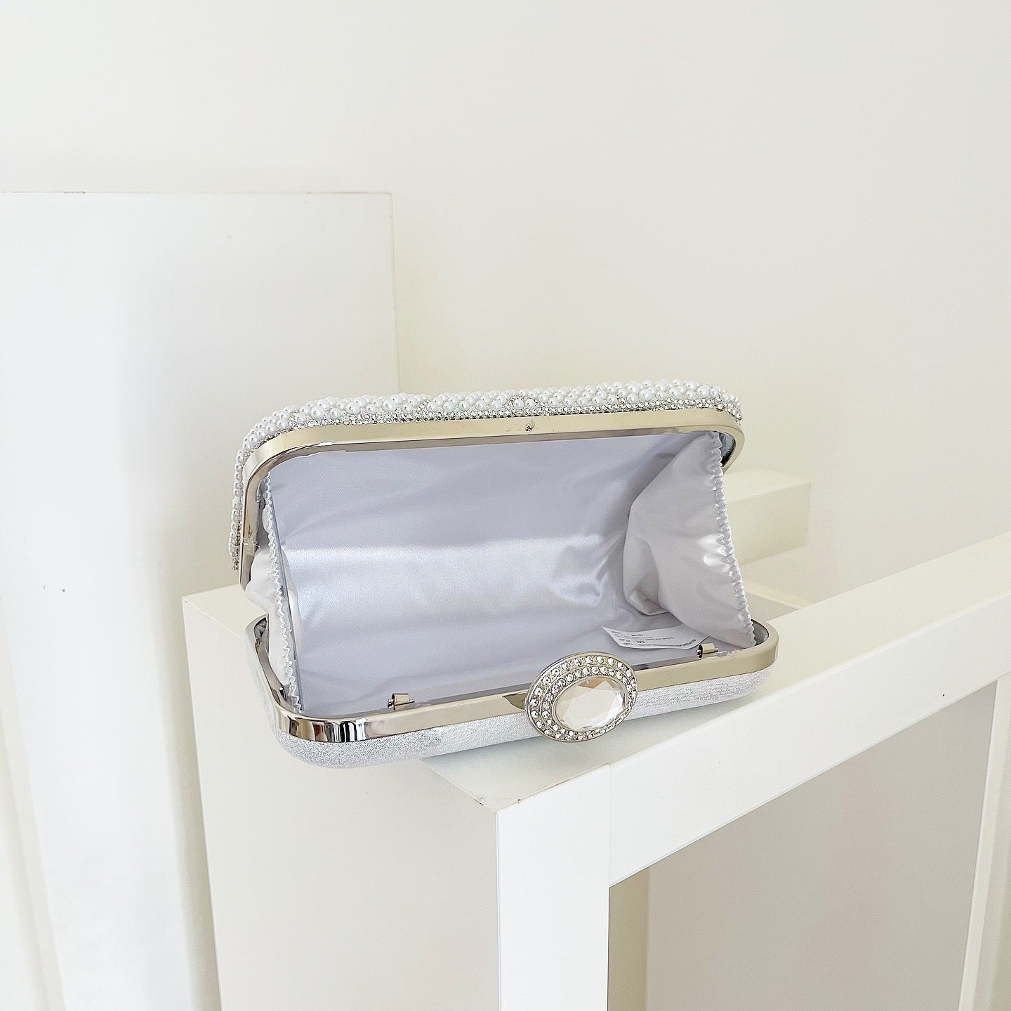 Silver Orvella Clutch