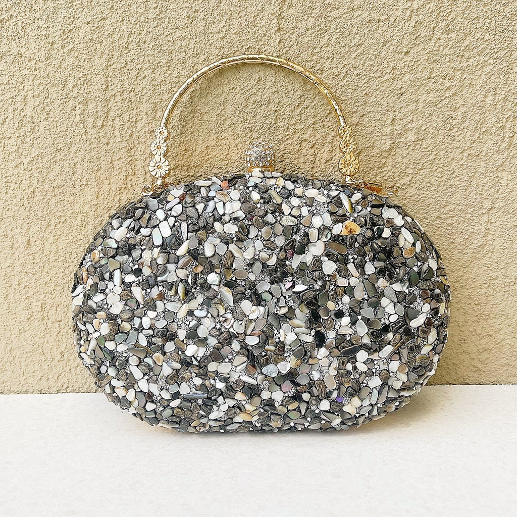 Black Mosaic Clutch