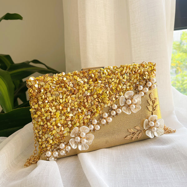Gold Rosecroft Clutch