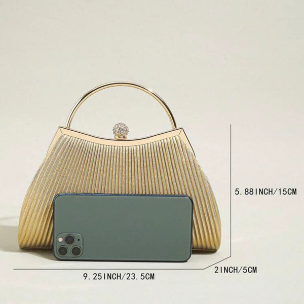 Silver Opulent Clutch