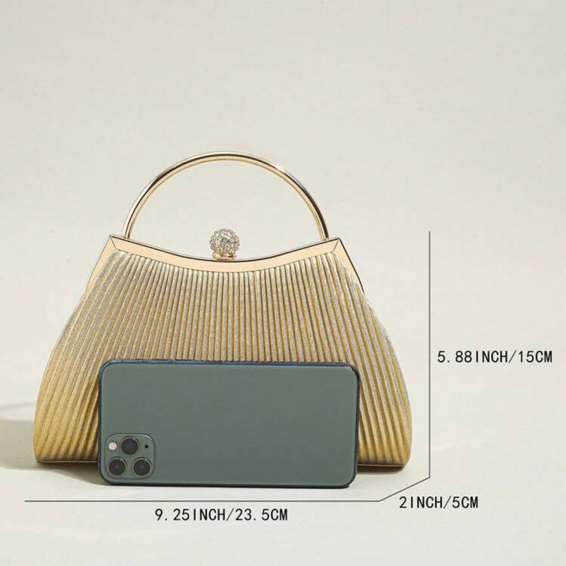 Silver Opulent Clutch