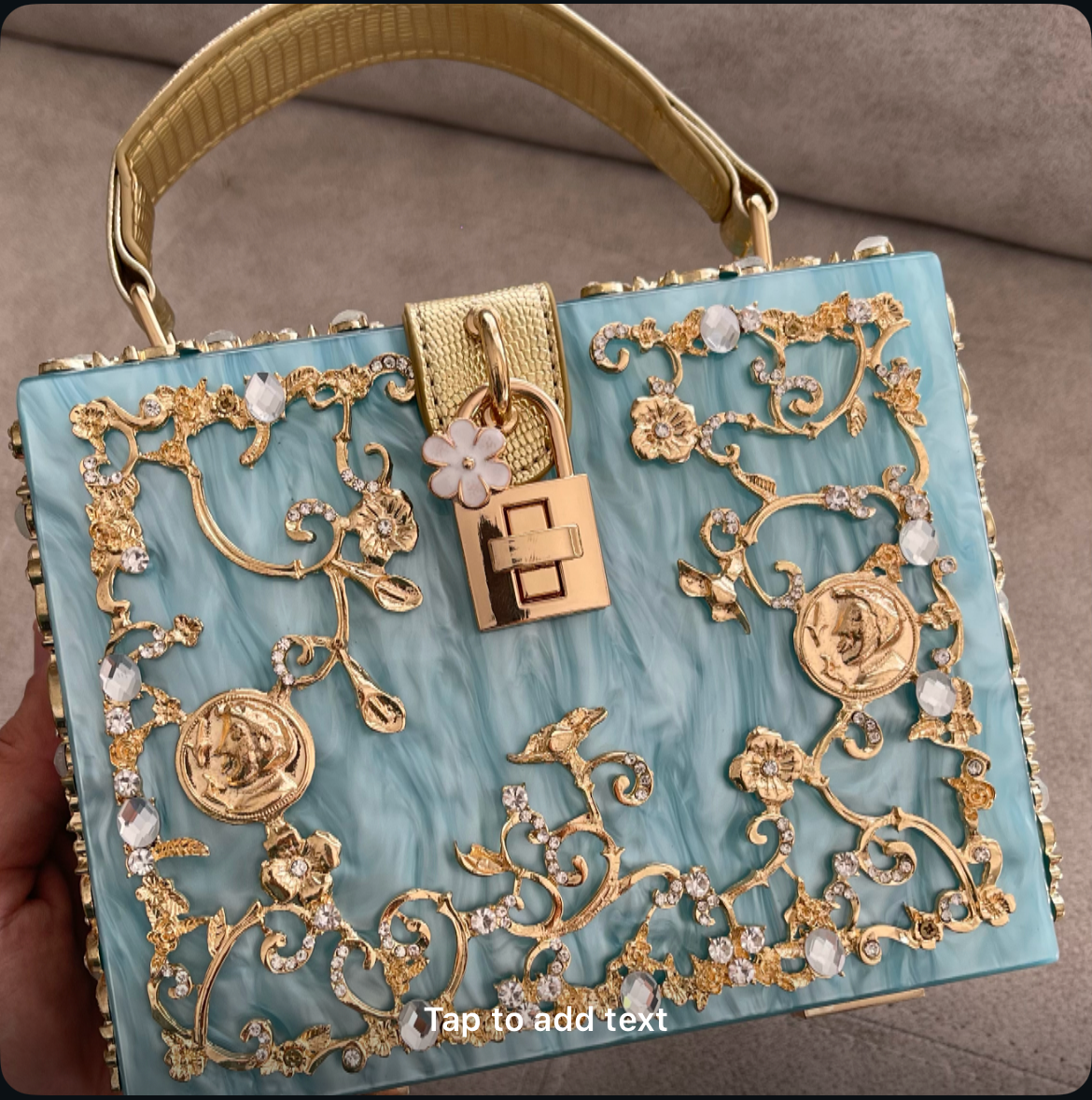 Turquoise Master Piece Clutch