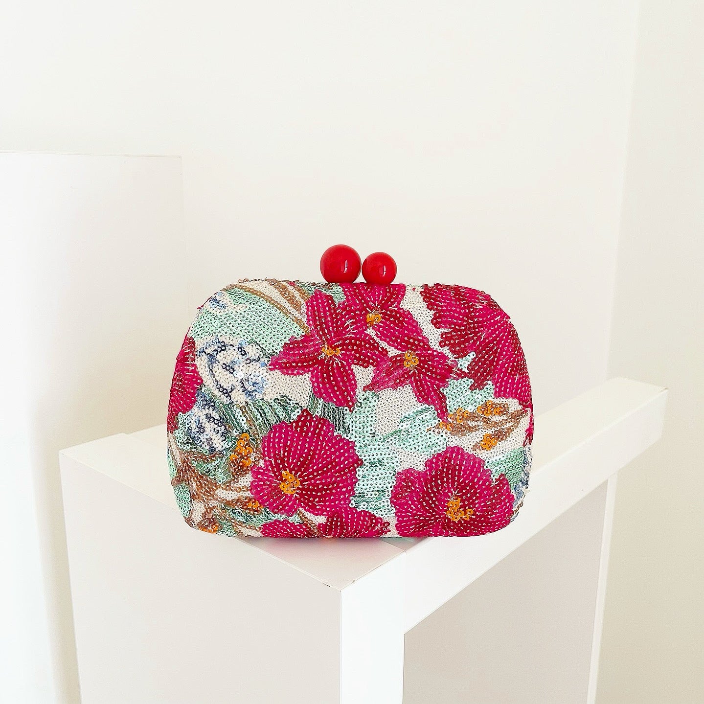 Hot Pink Floriva Clutch