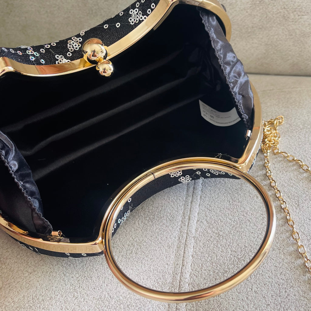 Black Lunara Clutch