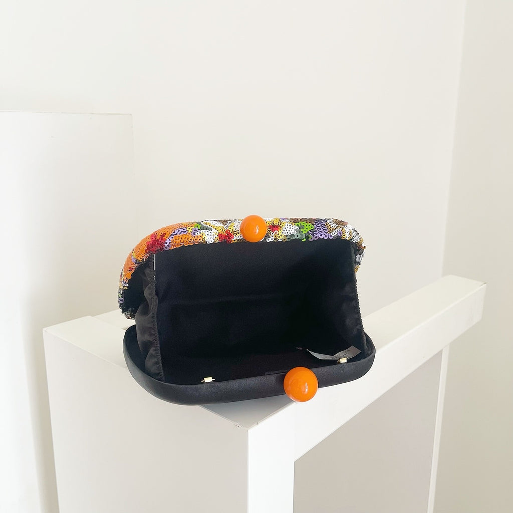 Orange Floriva Clutch