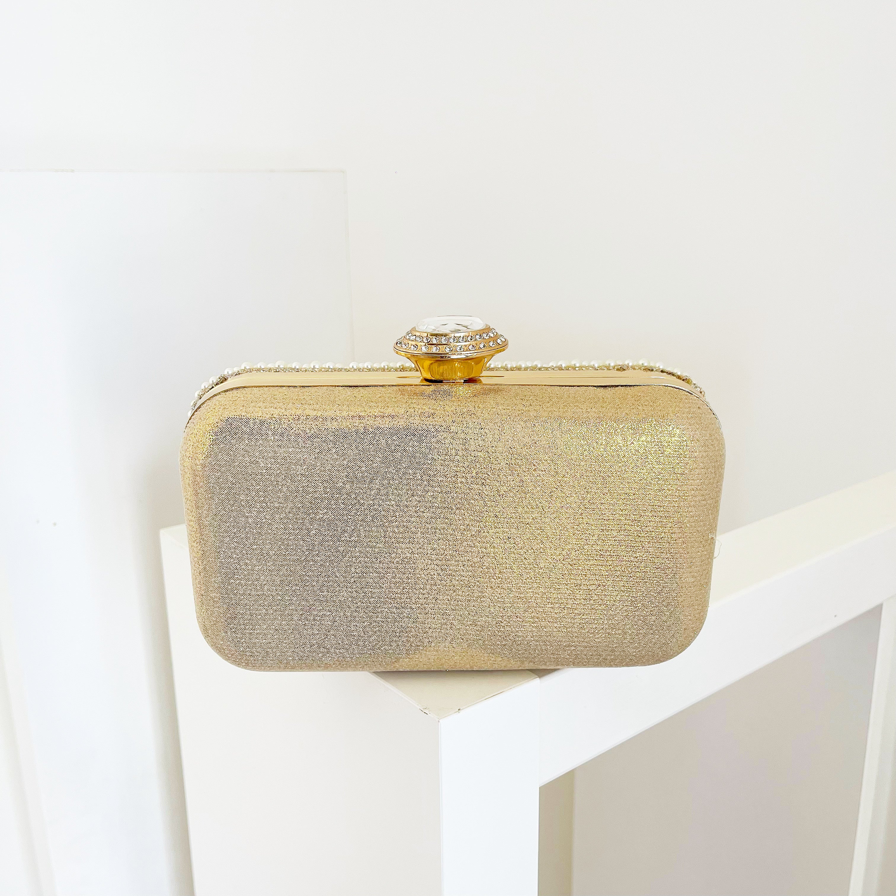 Gold Orvella Clutch