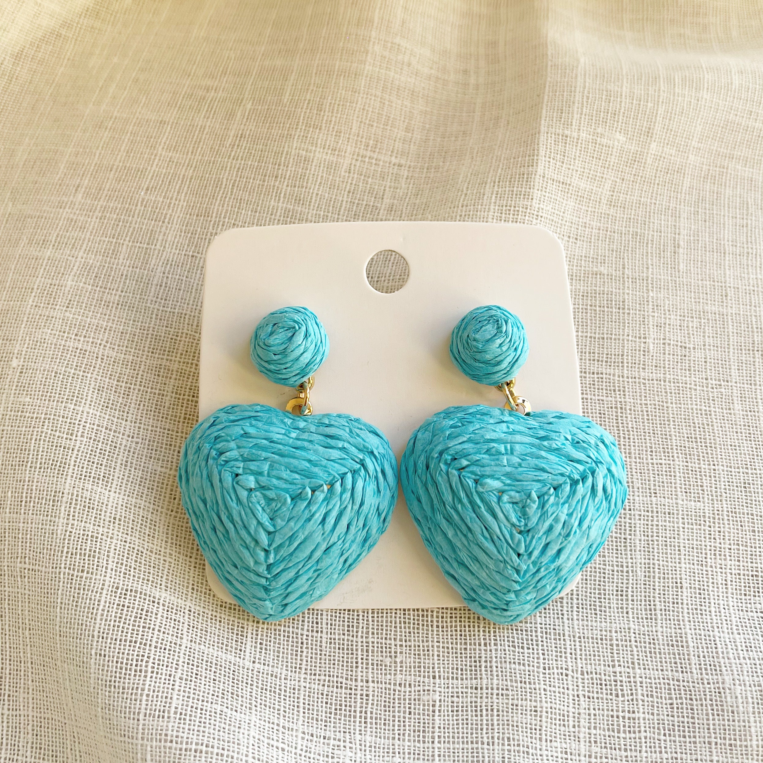 Baby Blue Heart Earrings