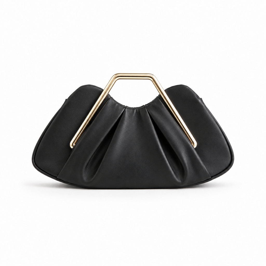 Black Venicedate Leather Bag