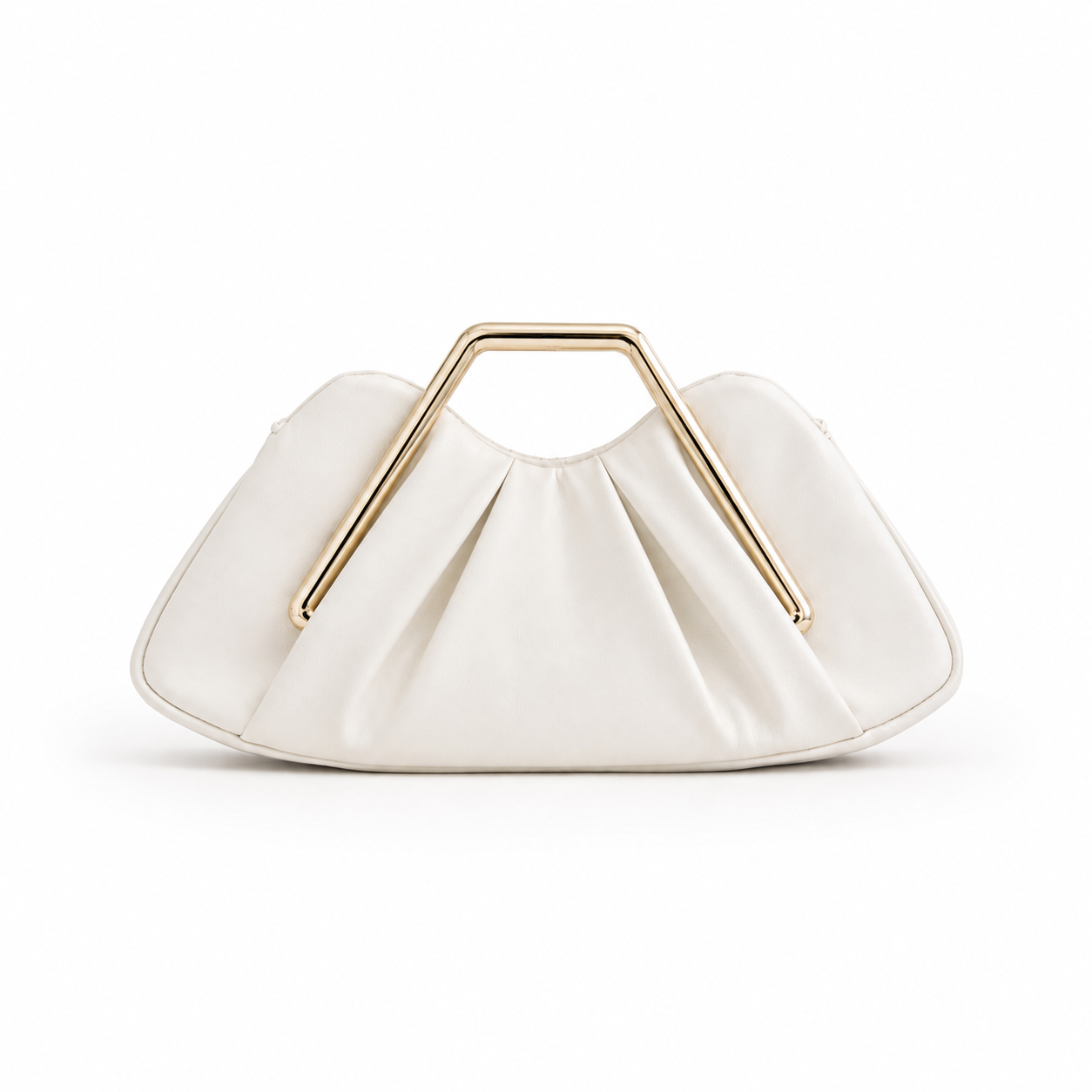 White Venicedate Leather Bag