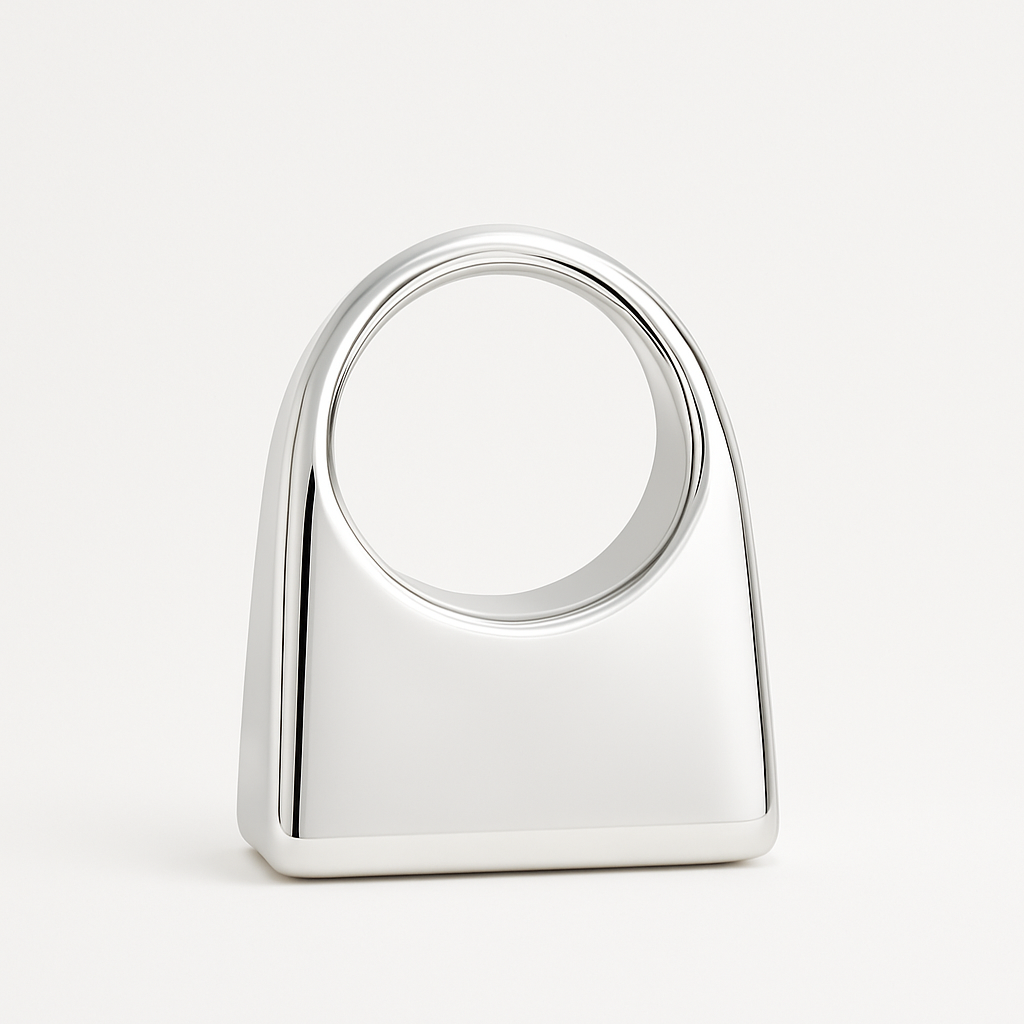 Silver Halo Clutch