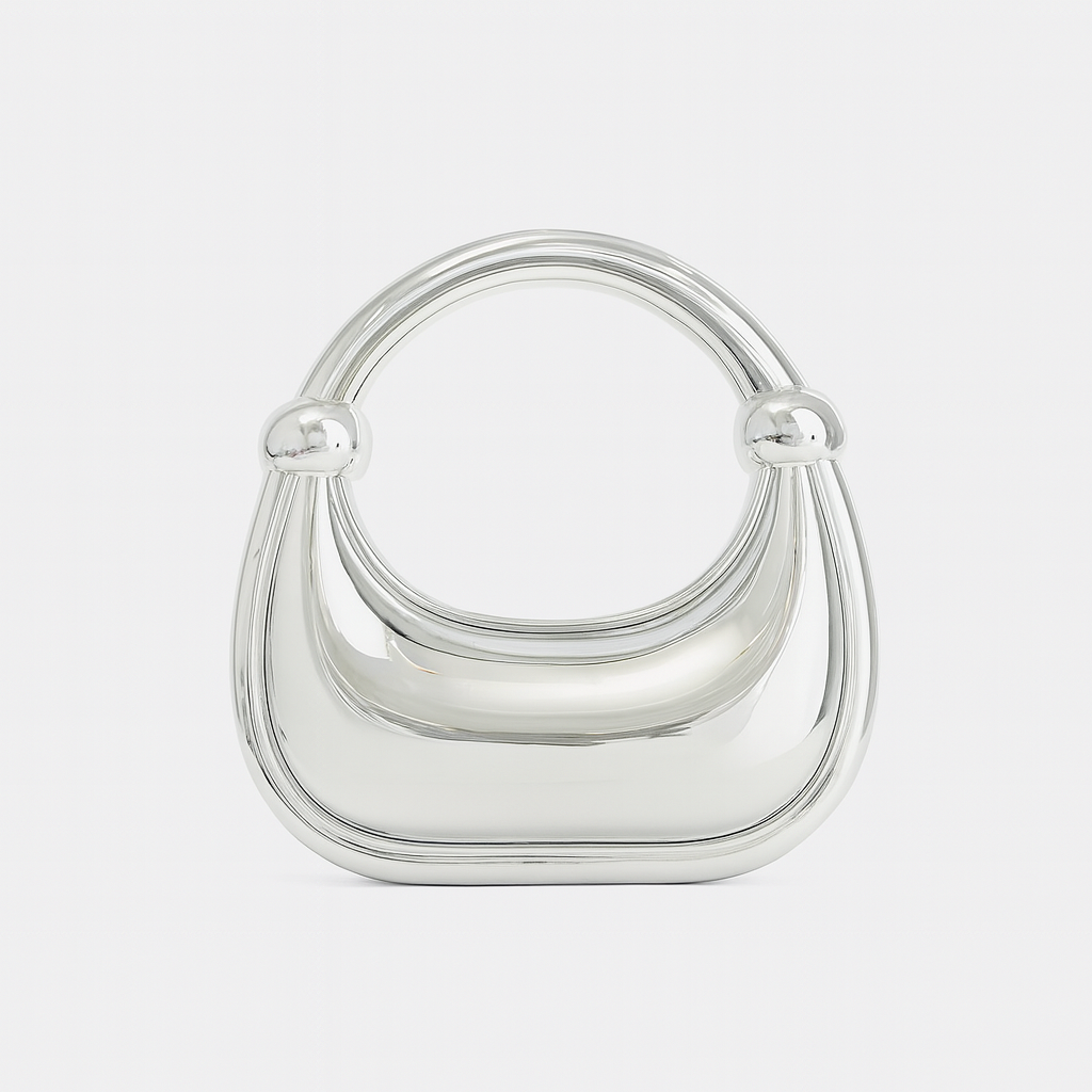 Silver Mirelle Clutch
