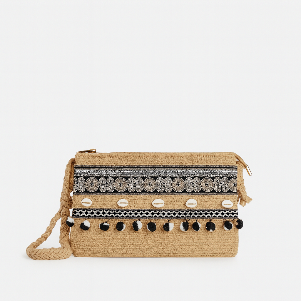 Beige Zéphyr Sahel Clutch