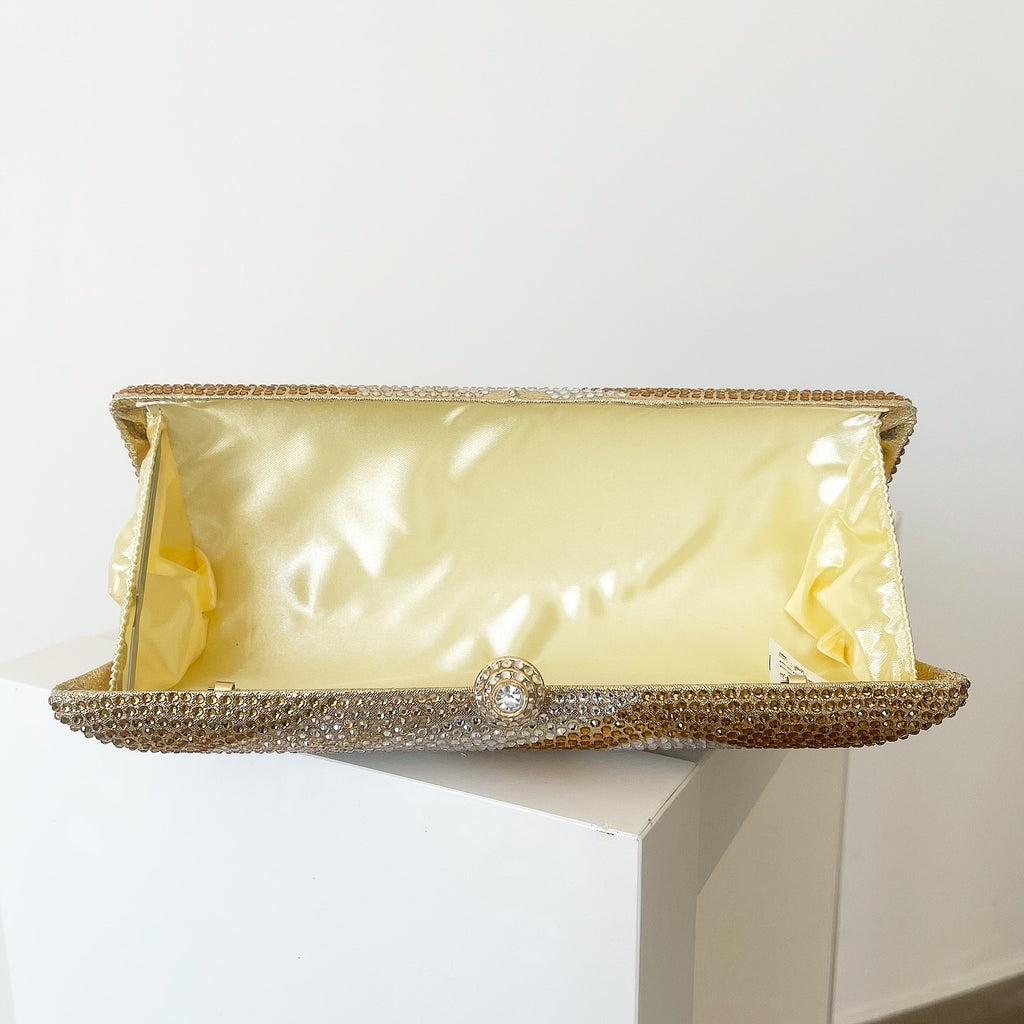 Gold Bareeq Clutch