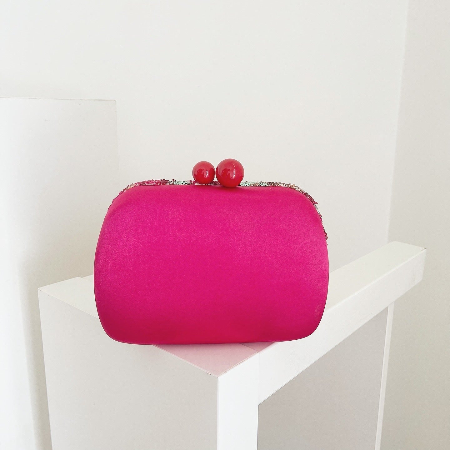 Hot Pink Floriva Clutch
