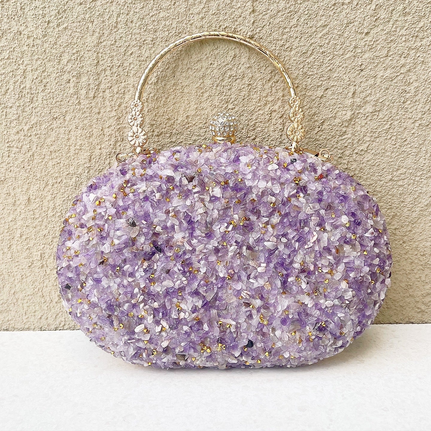 Purple Mosaic Clutch