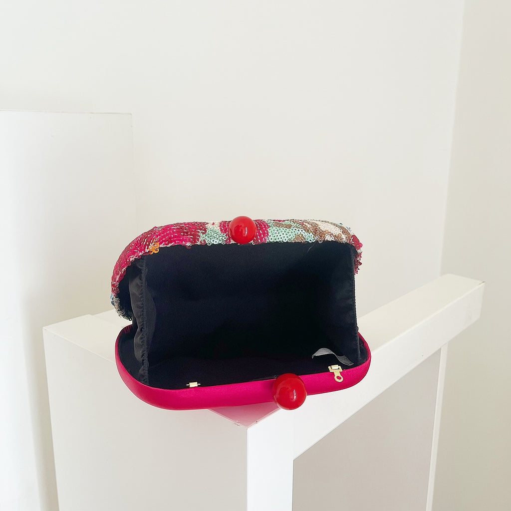 Hot Pink Floriva Clutch