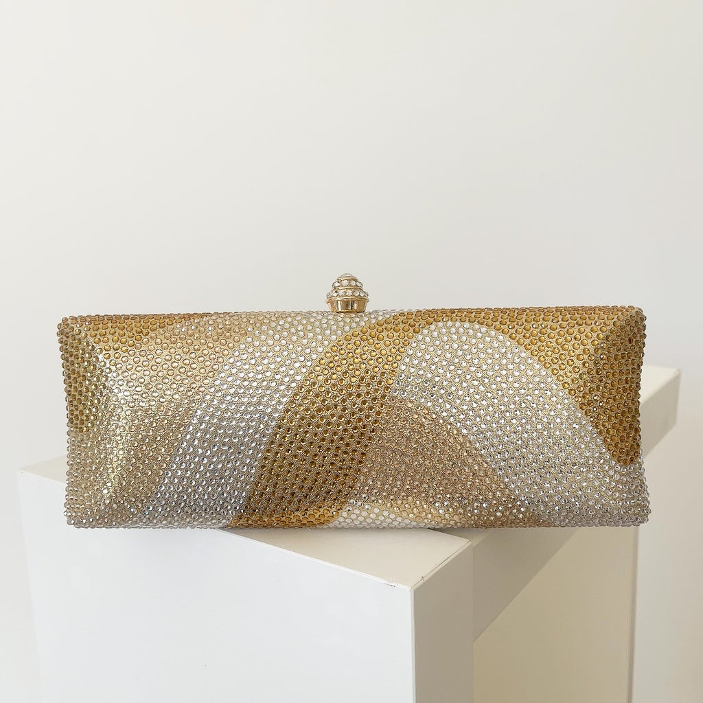 Gold Bareeq Clutch