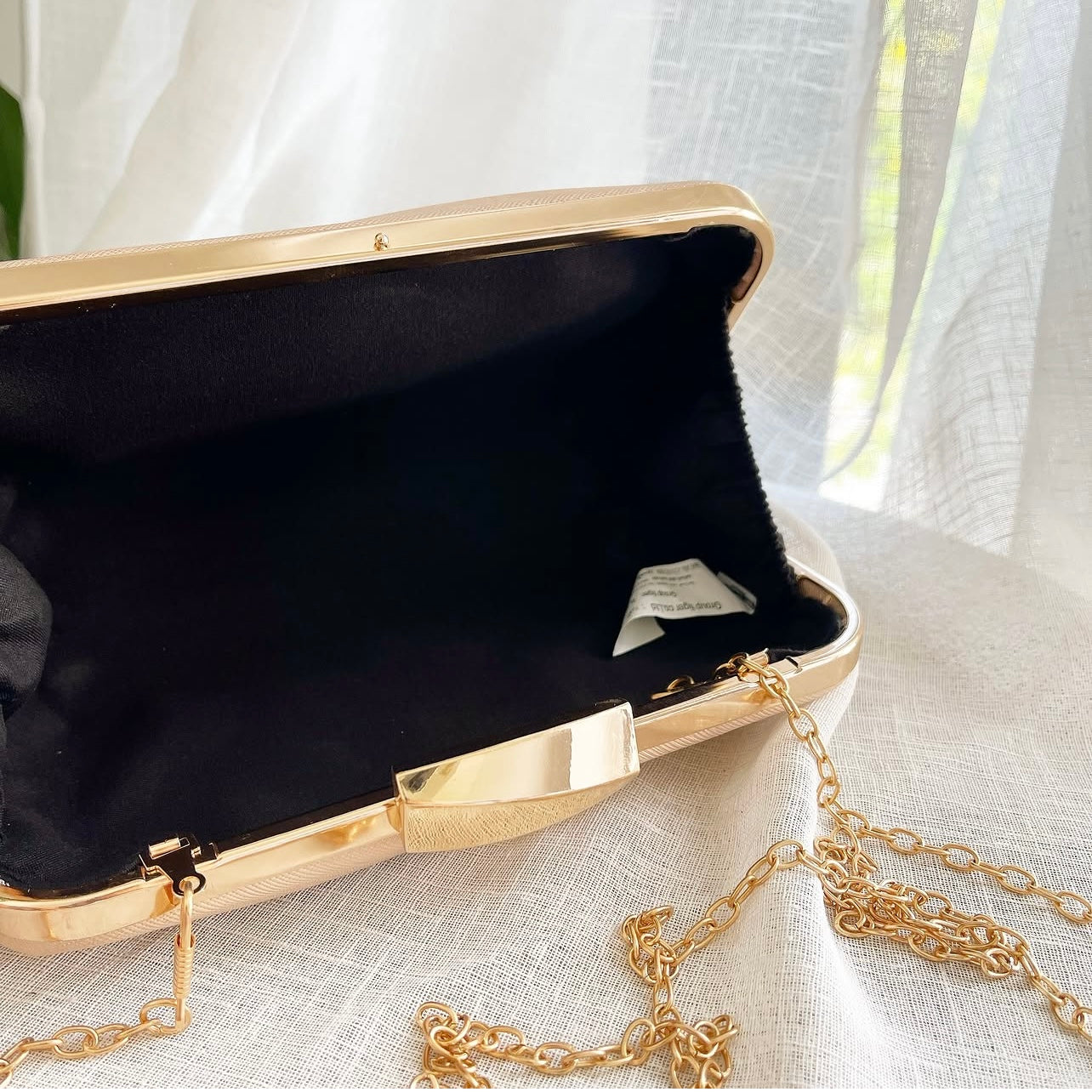 Champagne Wavy Clutch