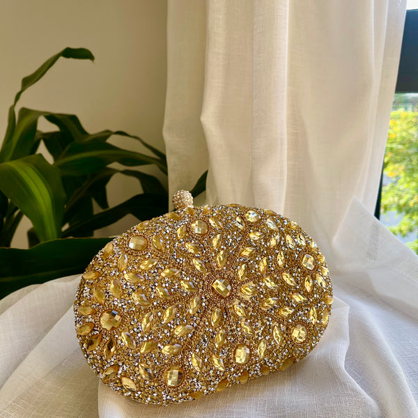 Gold Maystone Clutch