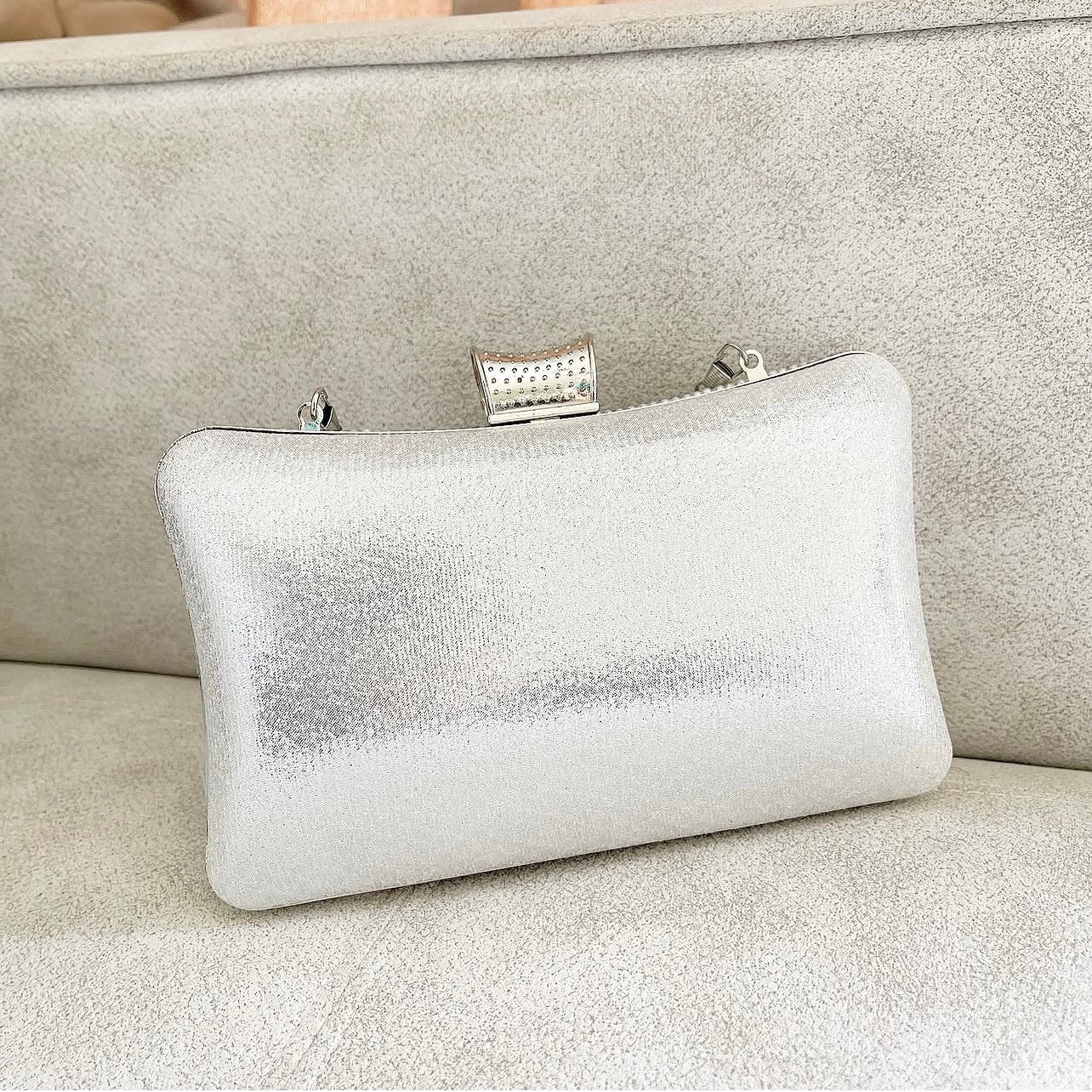 Silver Khatun Clutch