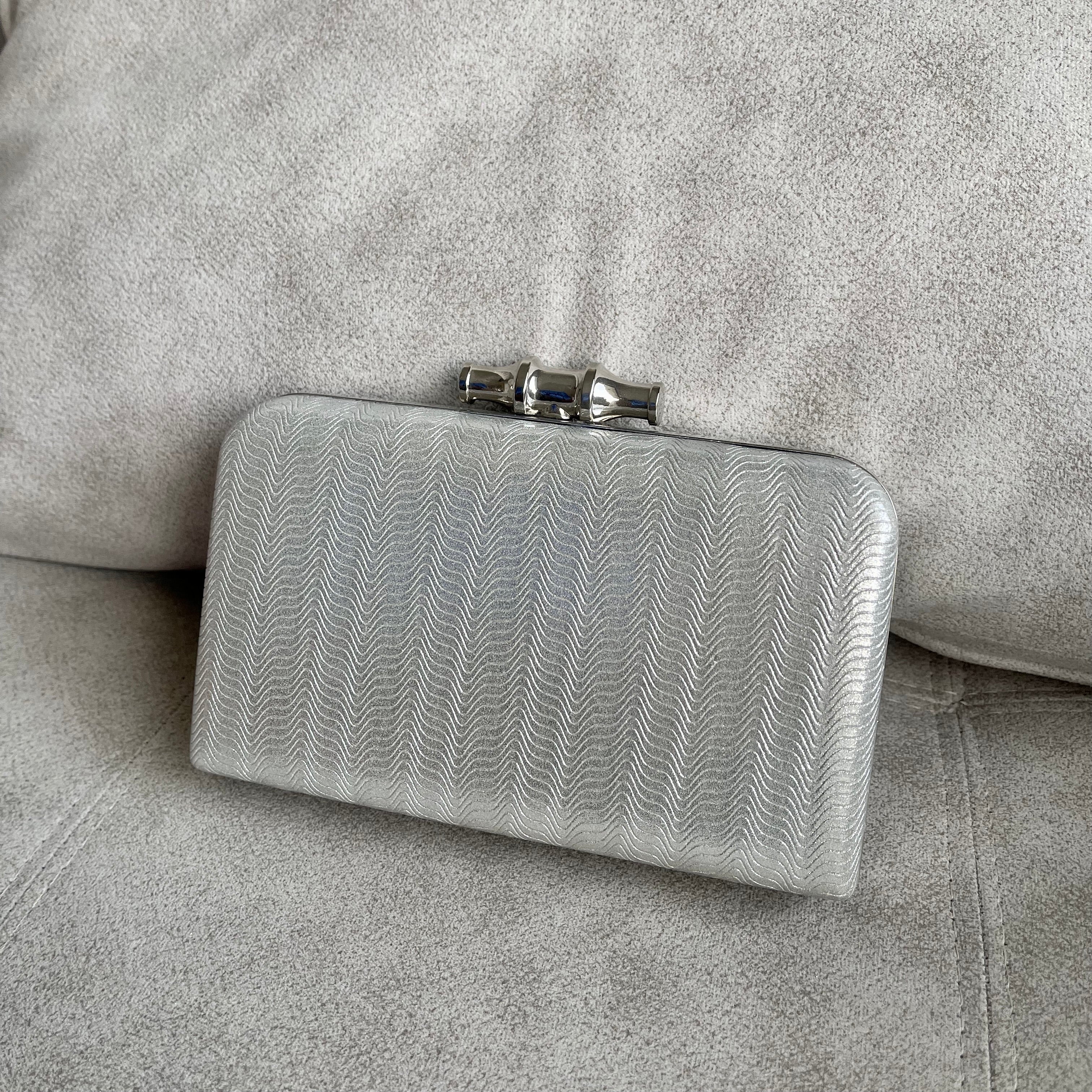 Silver Frostelle Clutch