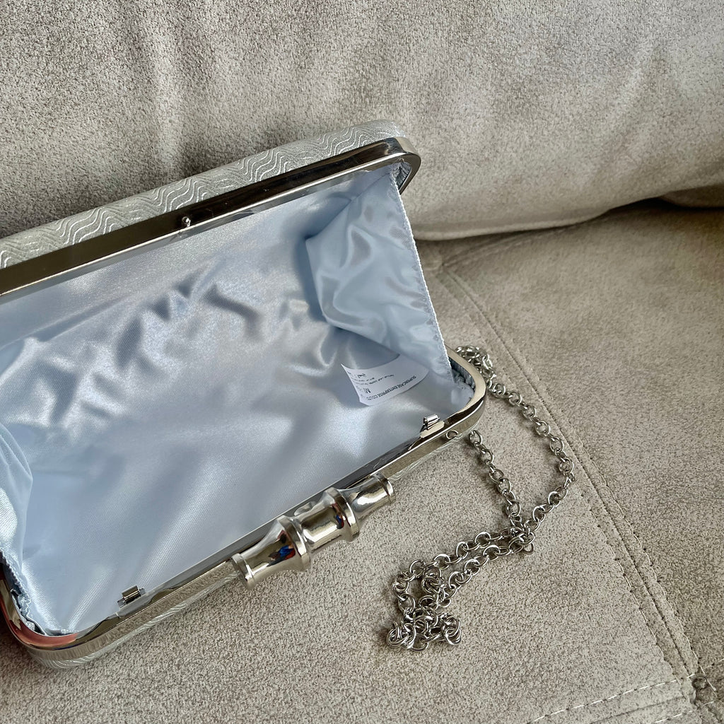 Silver Frostelle Clutch