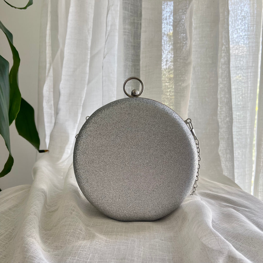 Silver Sphere Clutch