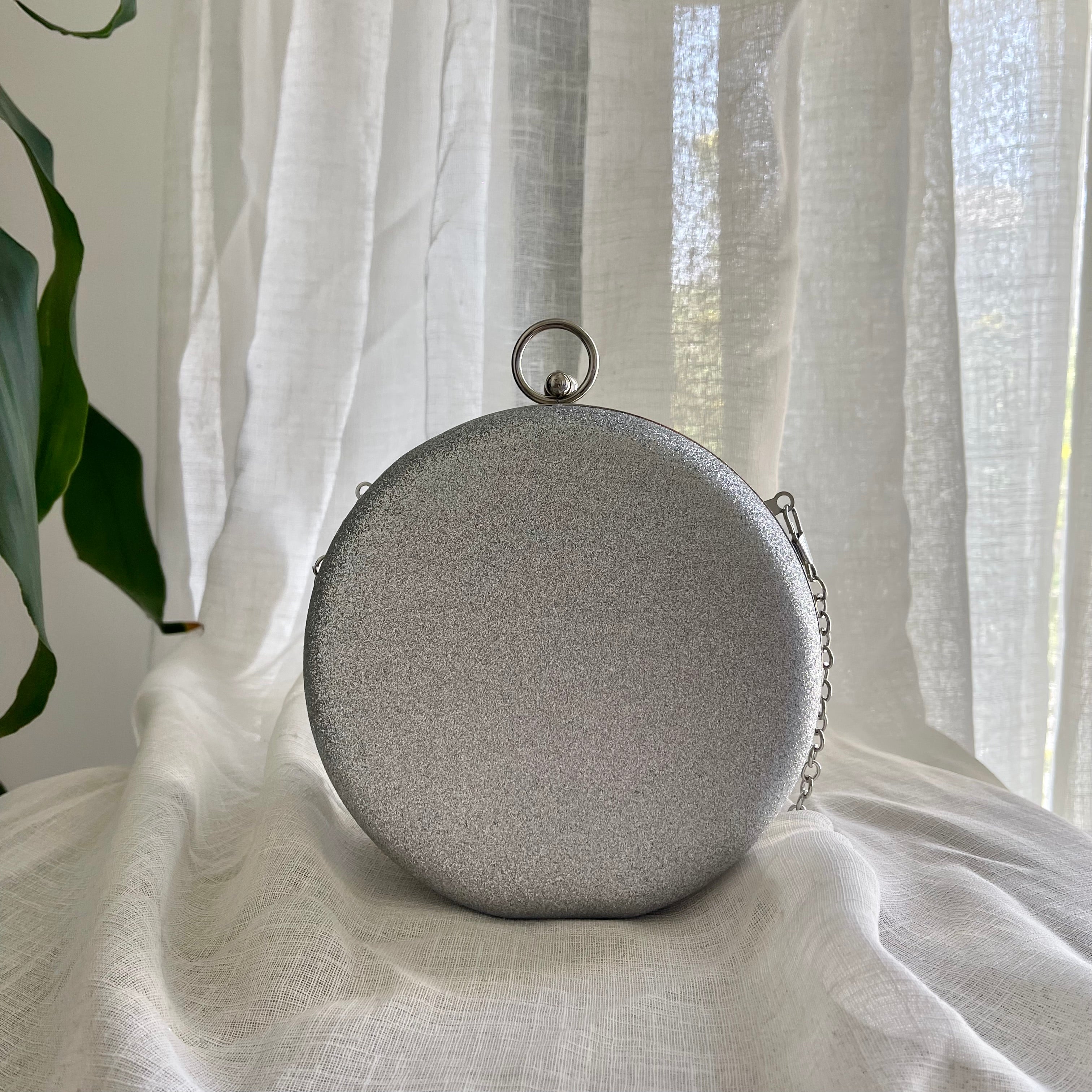 Silver Sphere Clutch