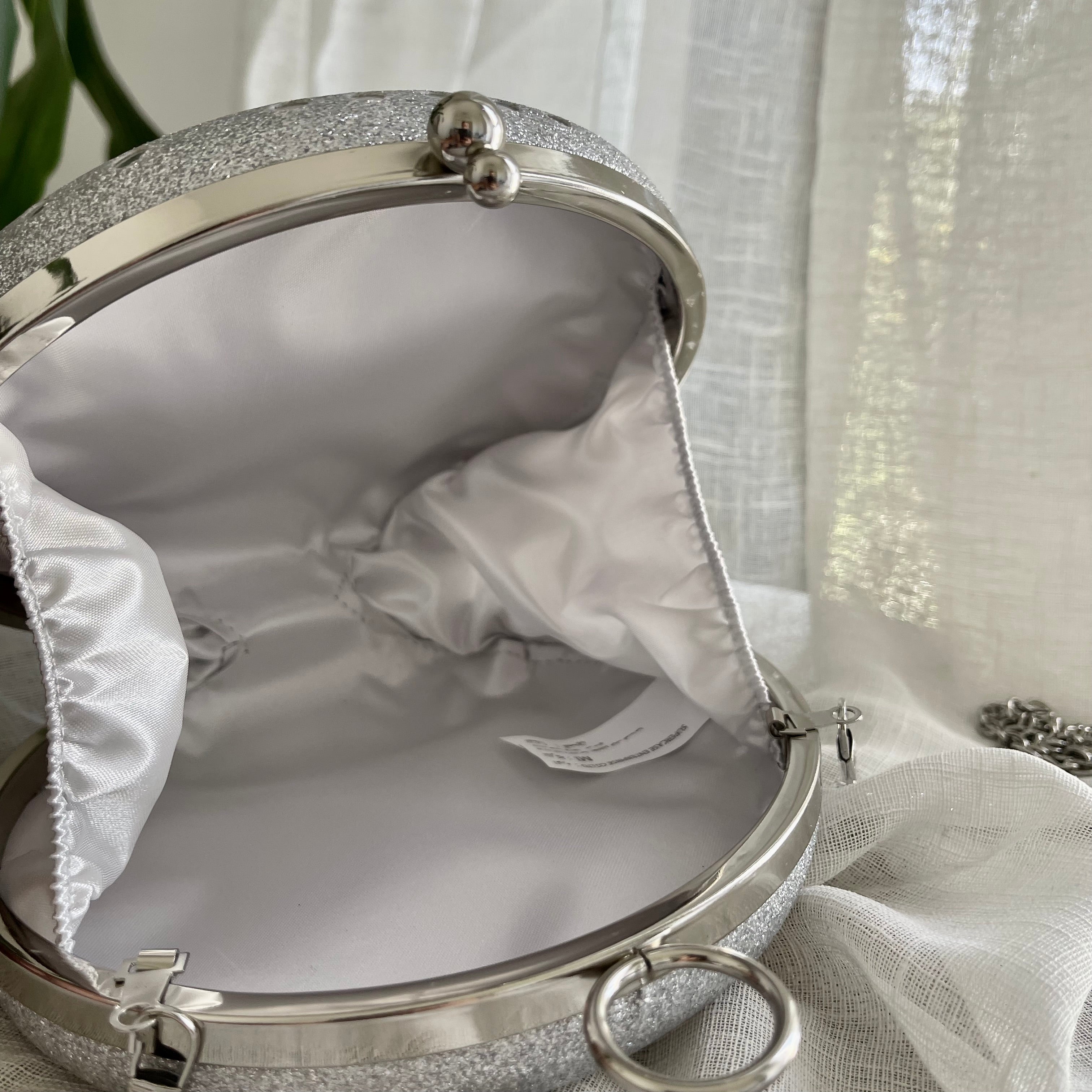 Silver Sphere Clutch
