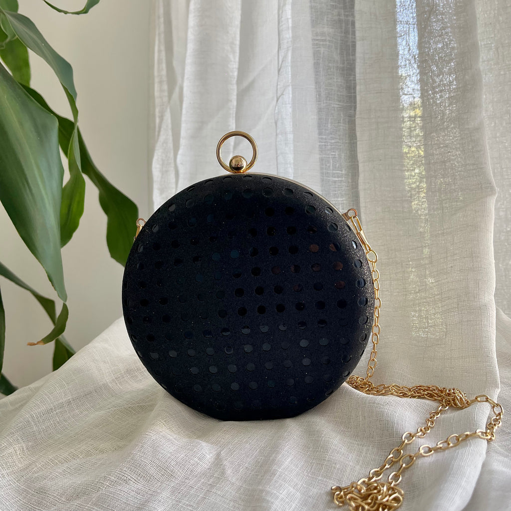 Black Sphere Clutch