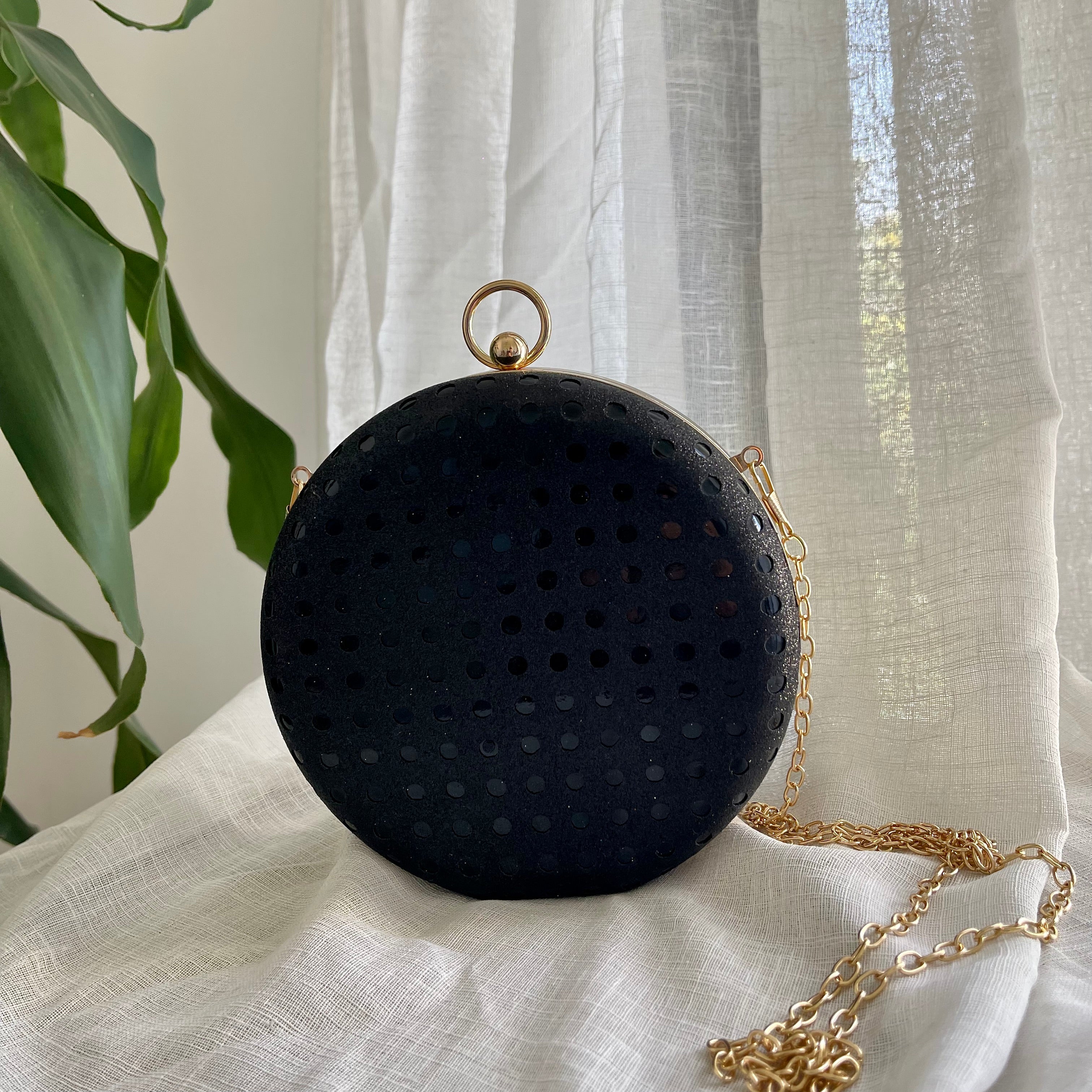 Black Sphere Clutch