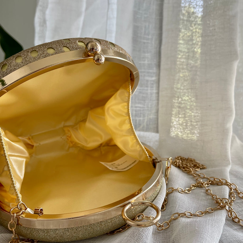 Gold Sphere Clutch