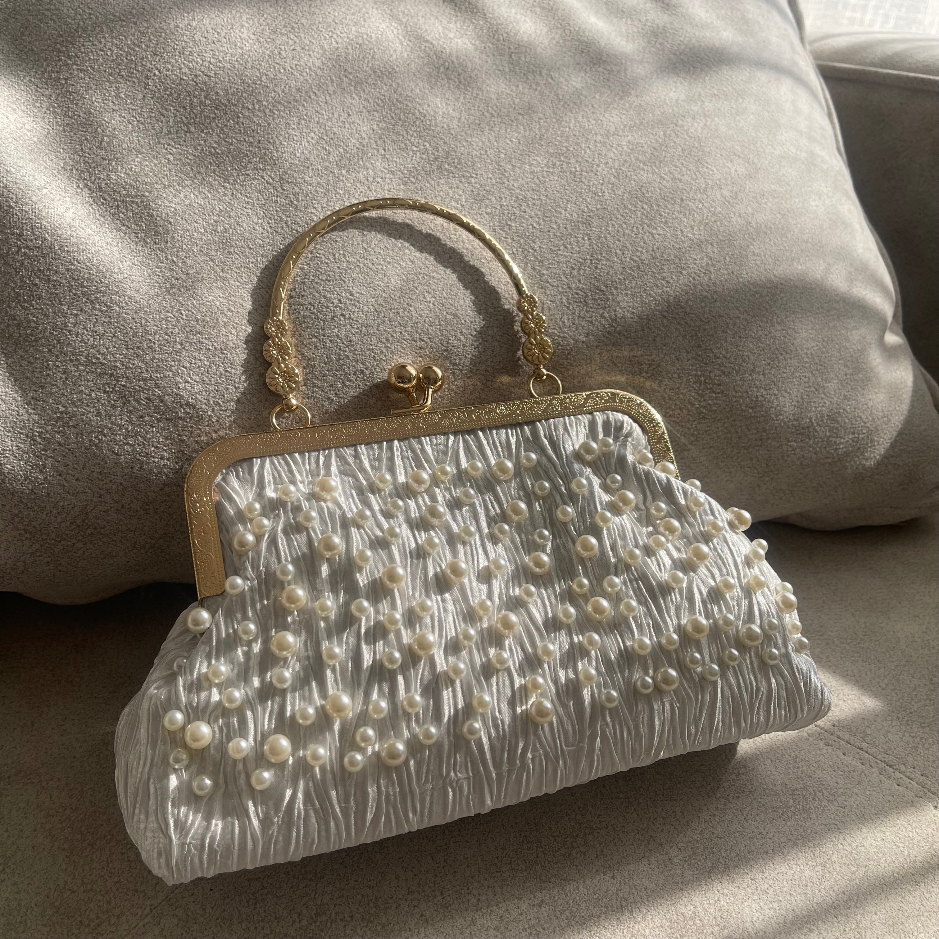 White Cordelia Clutch