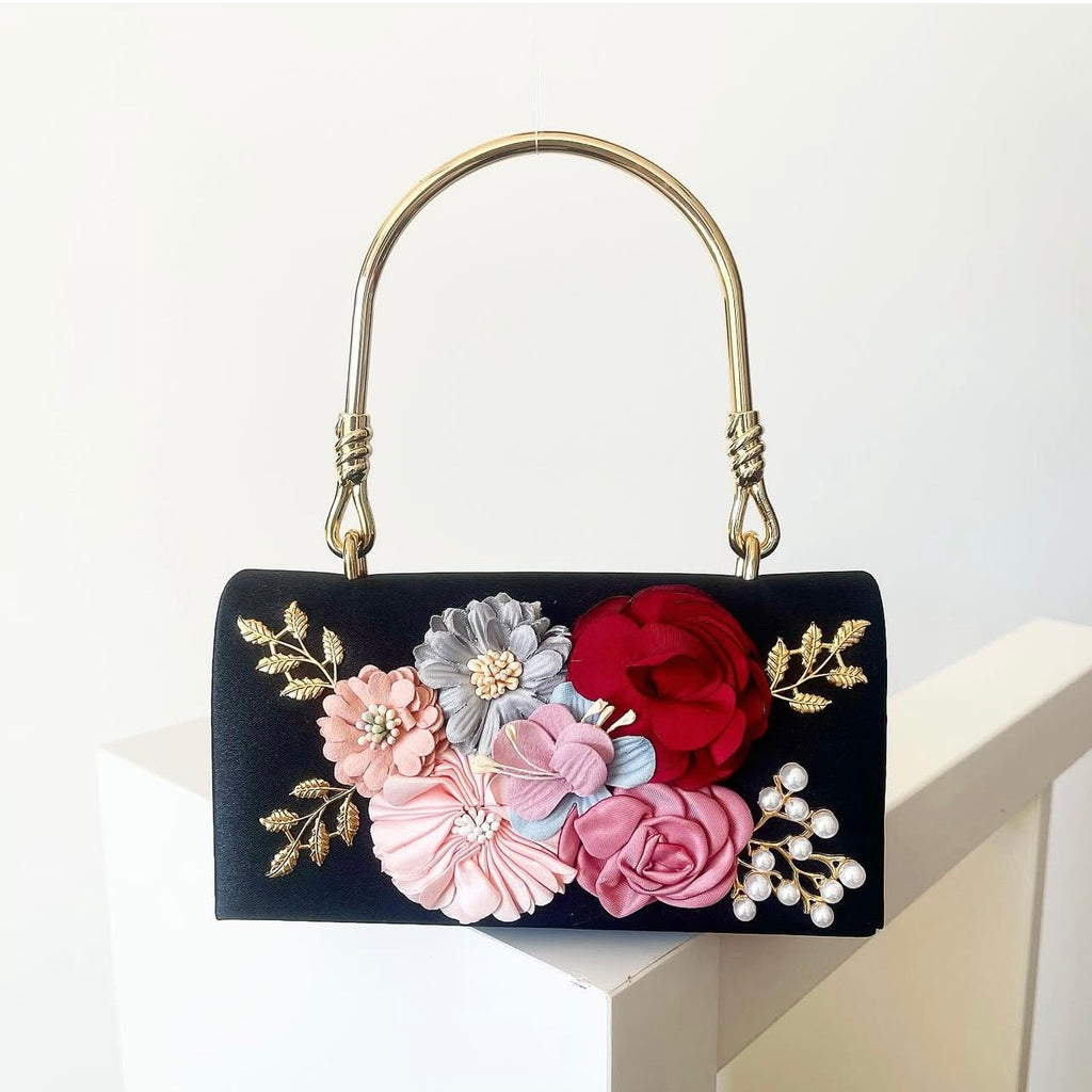 Black Roselle Clutch