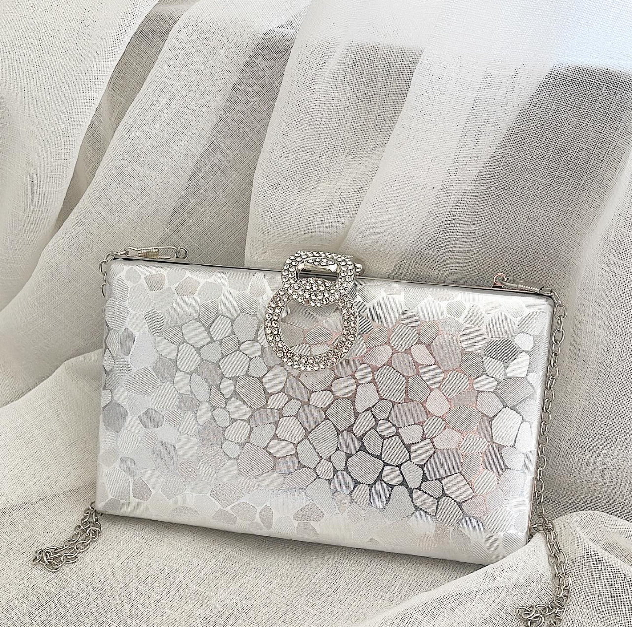Silver Aurora Clutch