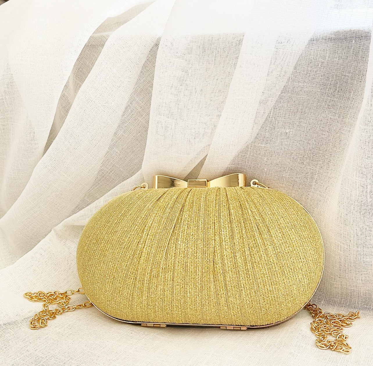 Gold Bow Clutch