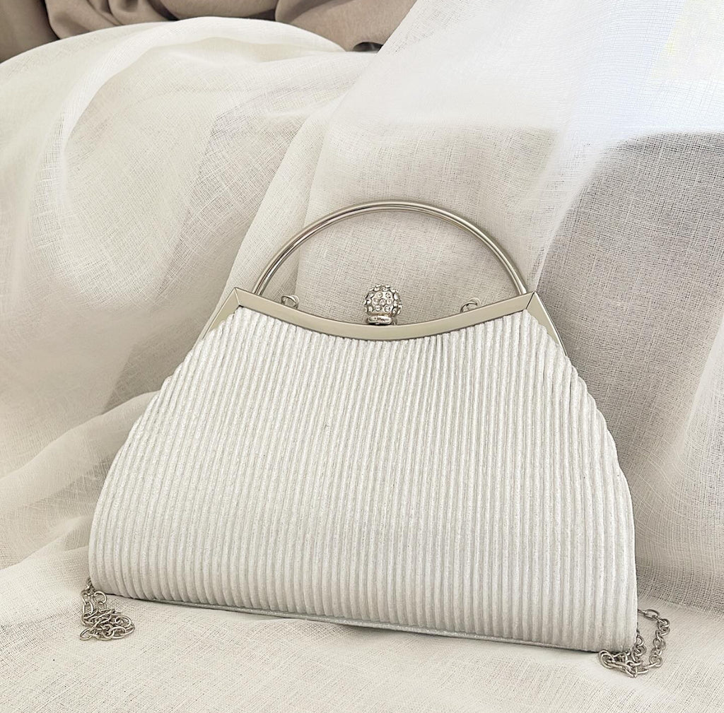 Silver Opulent Clutch